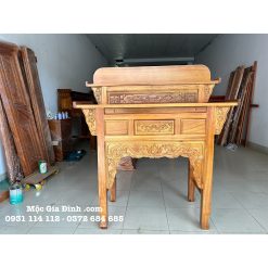 Bàn thờ gia tiên gỗ Tràm rừng nhị cấp