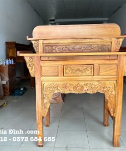 Bàn thờ gia tiên gỗ Tràm rừng nhị cấp