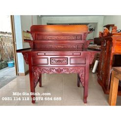 Bàn thờ Gia Tiên gỗ Tràm Rừng tam cấp