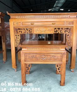 Bàn thờ Gia Tiên  Liên Hoa Gõ Đỏ