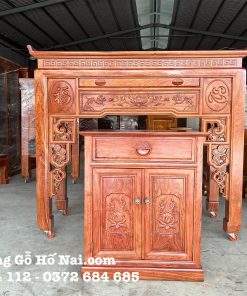 Bàn thờ Gia Tiên  Liên Hoa Gỗ Hương