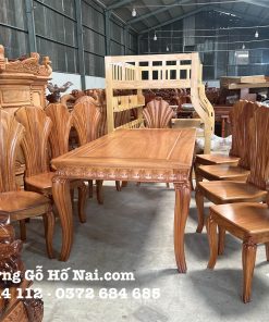 Bàn ăn Gõ Đỏ Đại Dương
