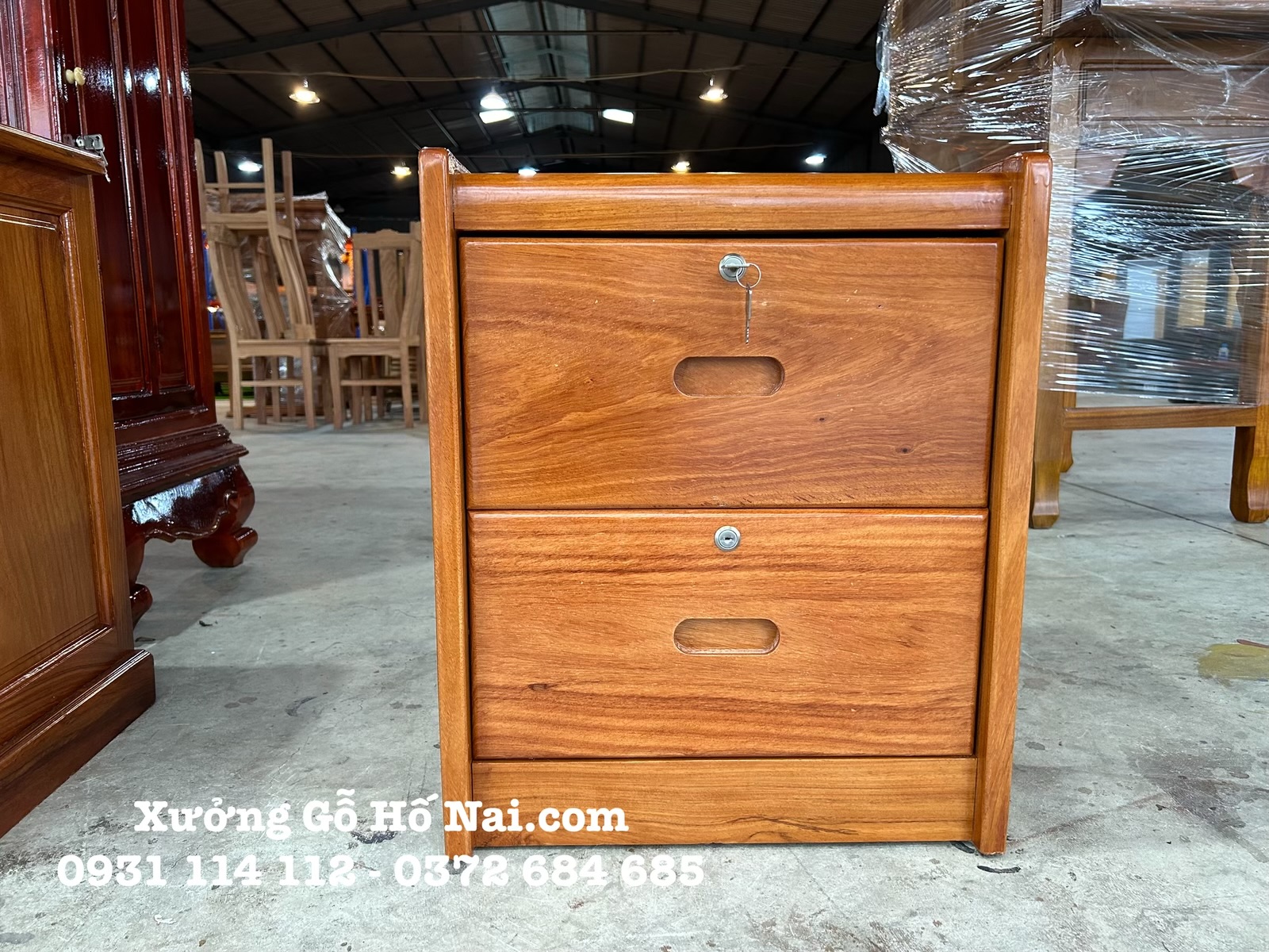 Tủ đầu giường Gõ Đỏ 44B08 44B45