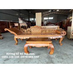 Phương kỷ Gõ Đỏ + Bàn Trà