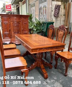Bàn ăn Căm xe Chữ Nhật 6 ghế