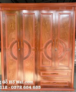 Tủ quần áo Xoan Phủ 4 cánh