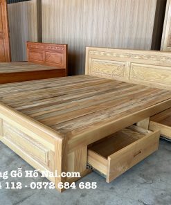 Giường ngủ Sồi Pháp hộc kéo