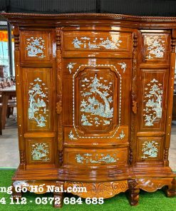Tủ thờ Tràm Cẩn 6 chân