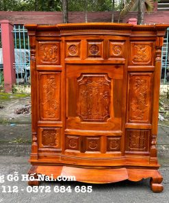 Tủ thờ Tràm Chạm Tam Đa 4 Chân
