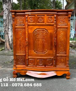 Tủ thờ Tràm Chạm 4 chân