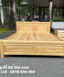 Giường Ngủ Sồi Pháp Bông Đối