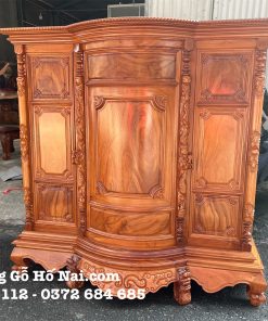 Tủ thờ Gõ Đỏ Bụng Phệ Trơn