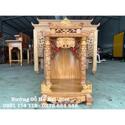 Bàn thờ Thần Tài Gỗ Gõ Ngói