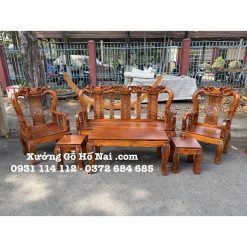 Bộ bàn ghế Minh Quốc Đào Tay 8