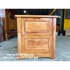 Tủ đầu giường Gõ Đỏ Chân Vuông