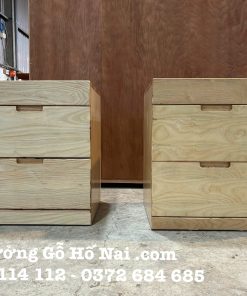 Tủ Đầu Giường gỗ veneer ash - 44A02 - 44A03