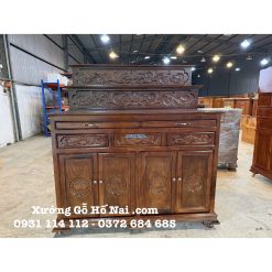 Bàn Thờ Gia Tiên Liên Hoa Tam Cấp